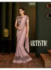 Pink Mohmanthan Carmella 3d Latset Heavy Designer Party Wera Fancy Lycra Applique Flowers Work Saree 5805 